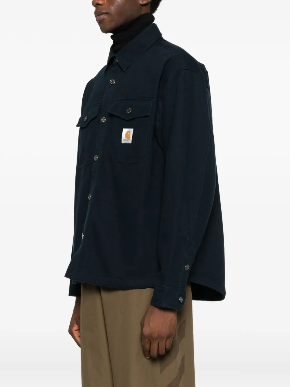 Carhartt WIP Katoenen shirtjack Blauw