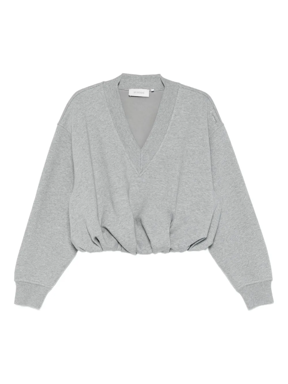 Sportmax V-neck sweatshirt - Grigio
