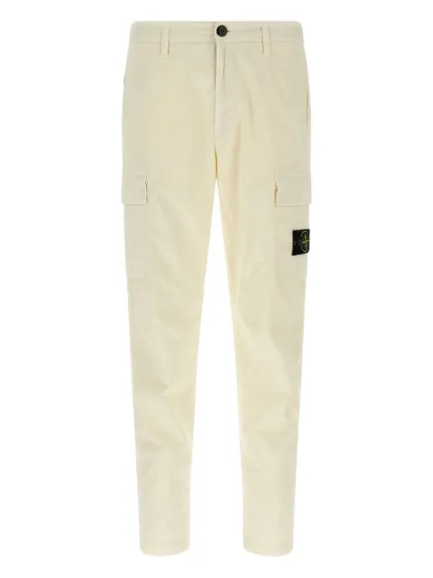 Stone Island cargo-pockets logo-badge trousers