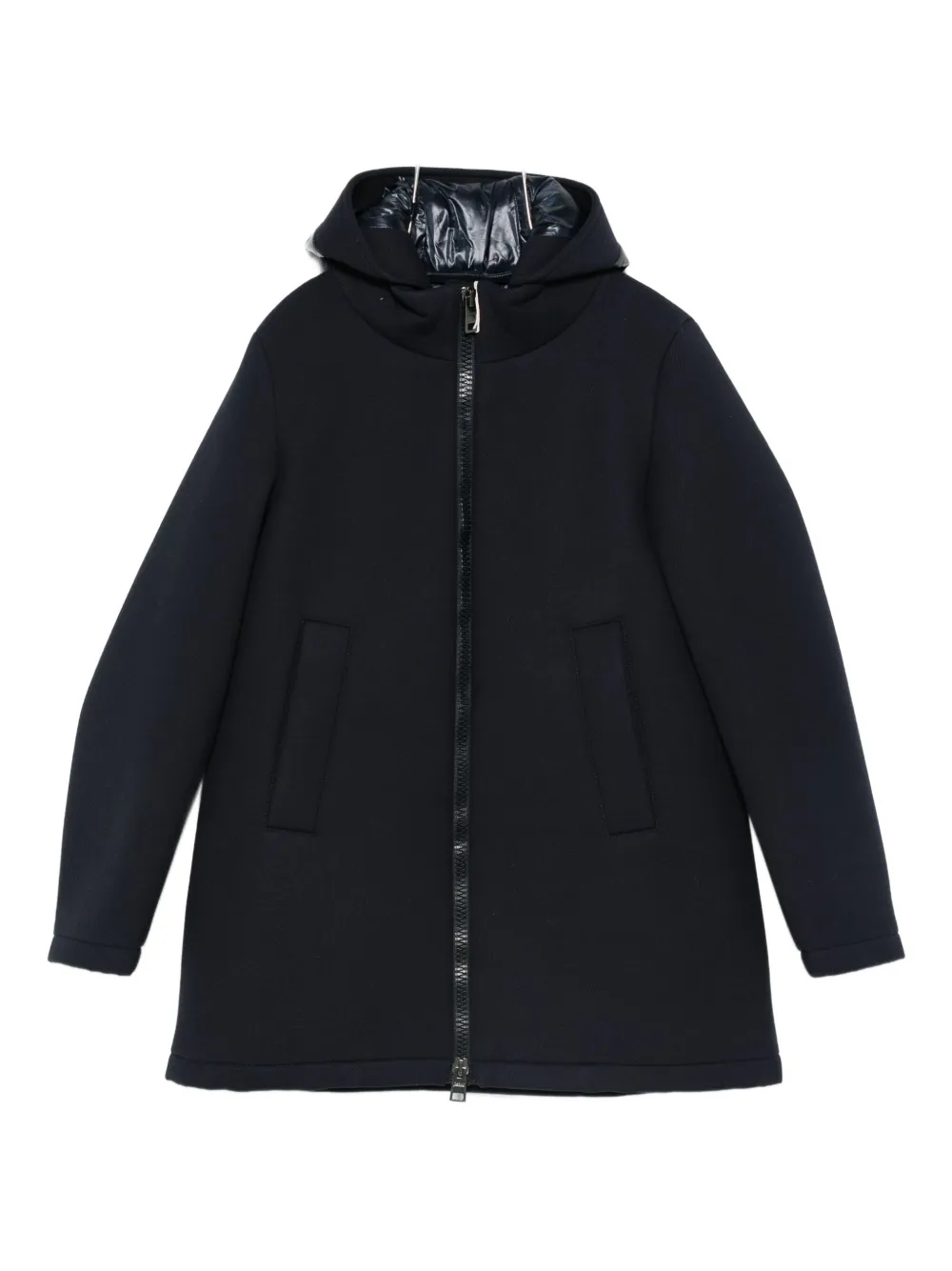 Herno hooded zip-fastening jacket | Blue | Image 1