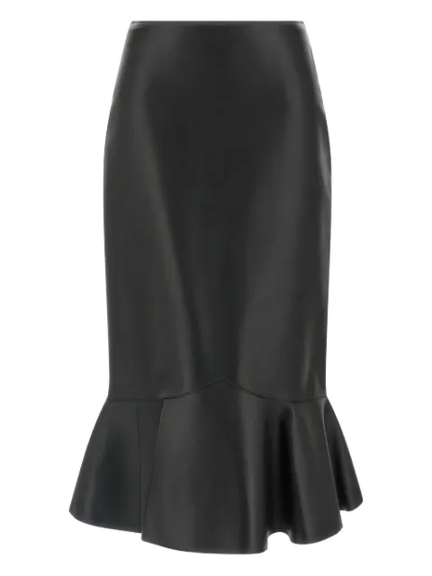 FENDI peplum-detail midi skirt