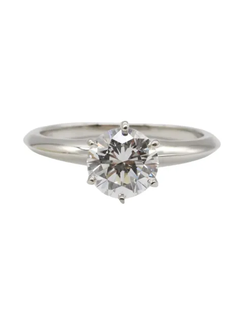 Tiffany & Co. Fragrances 2010s platinum Solitaire diamond ring