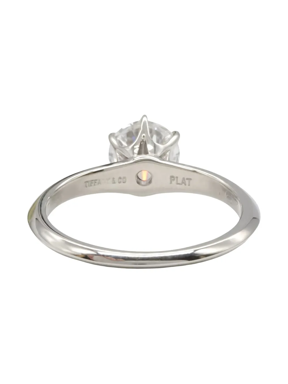 Tiffany & Co. Fragrances 2010s platinum Solitaire diamond ring | Pre-Owned Fine Jewelry | Image 2