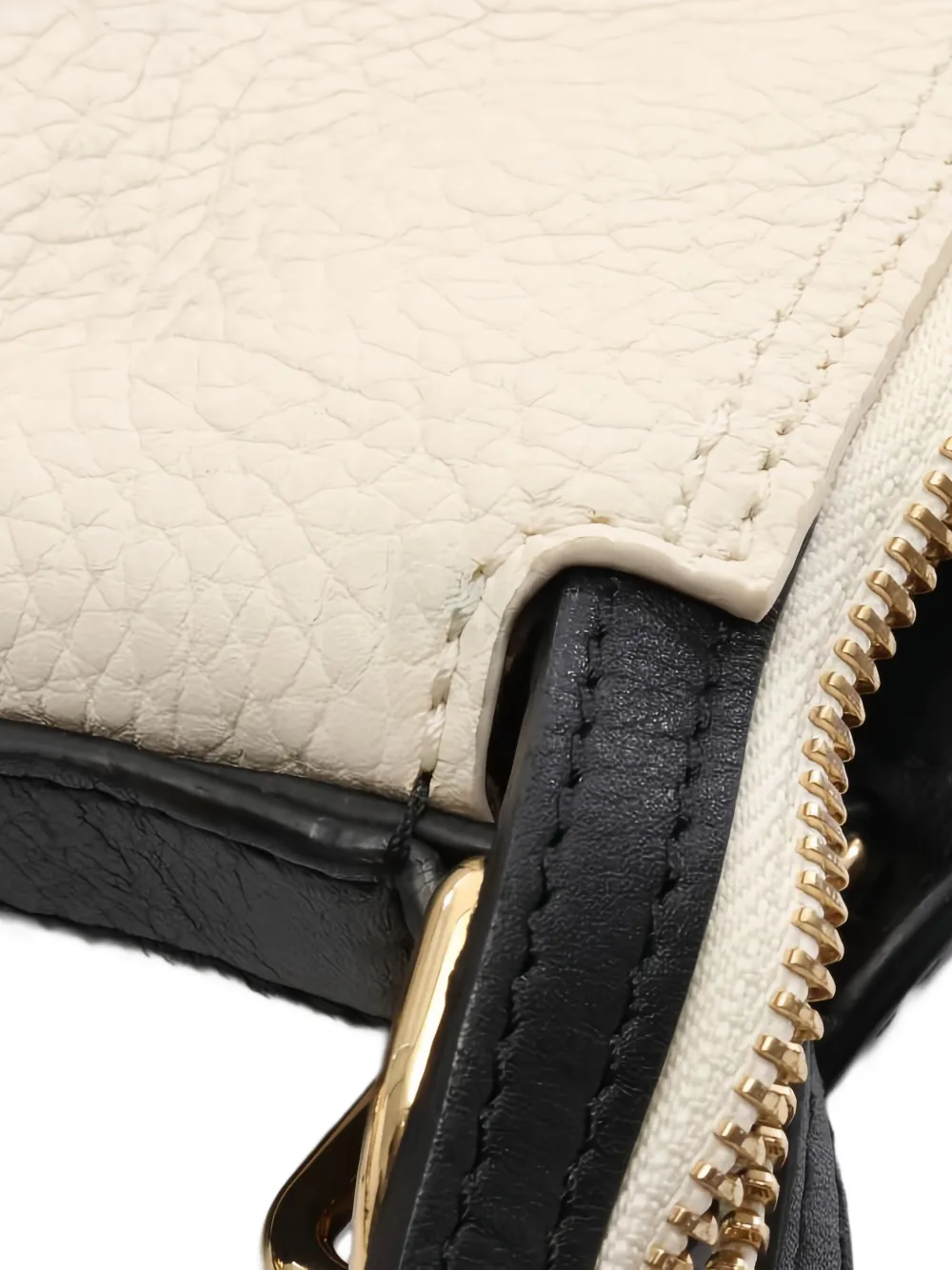 Pre-owned Louis Vuitton 2021 Cruiser Pm Grained Leather Tote Bag In Neutral