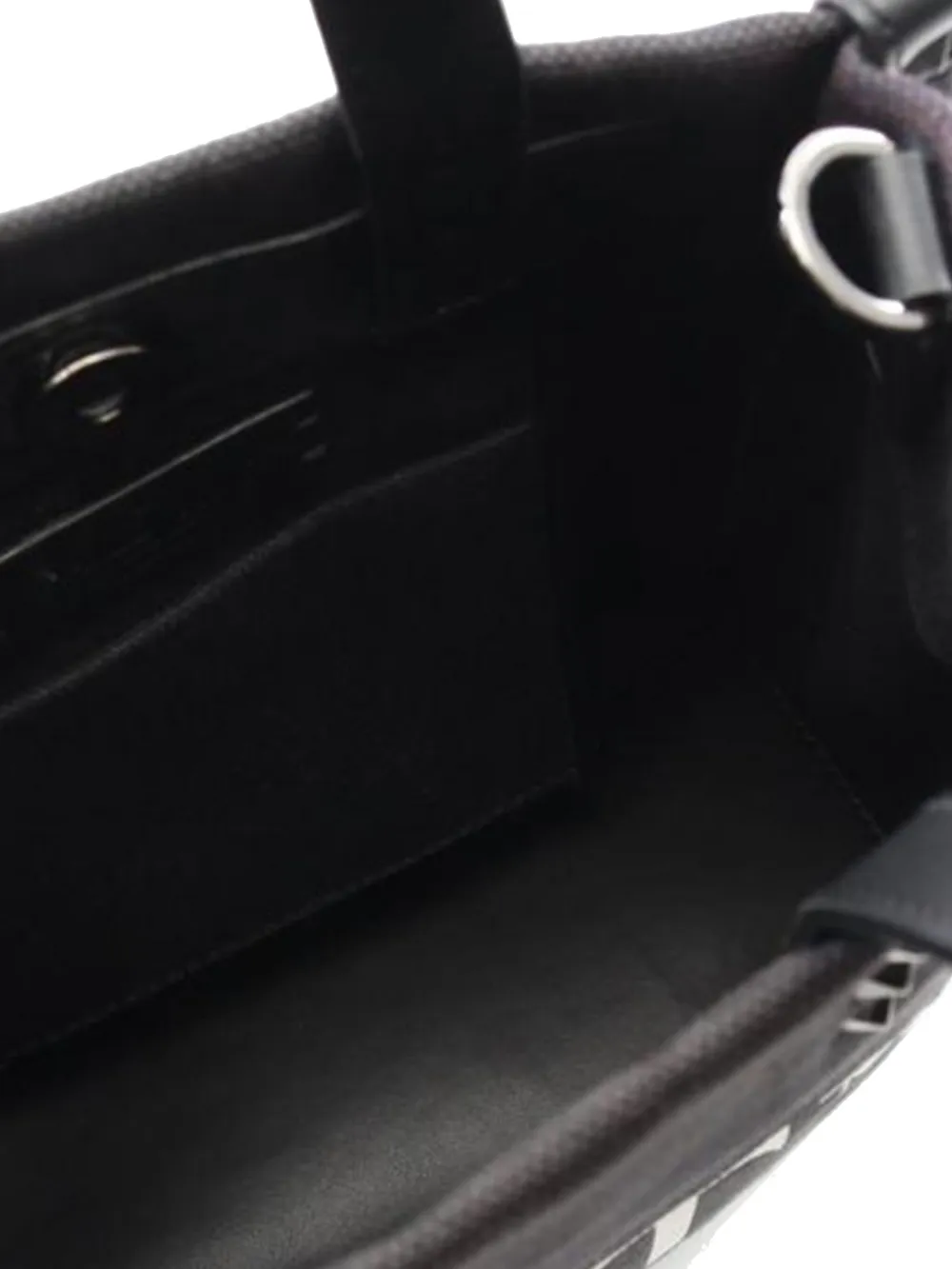 Pre-owned Valentino Garavani Vltn Tote Bag In Black