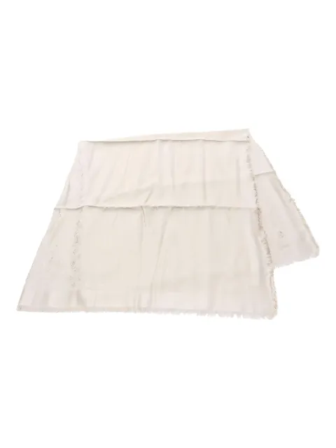 Louis Vuitton Pre-Owned 2017 Greige Stall Schal mit Monogramm