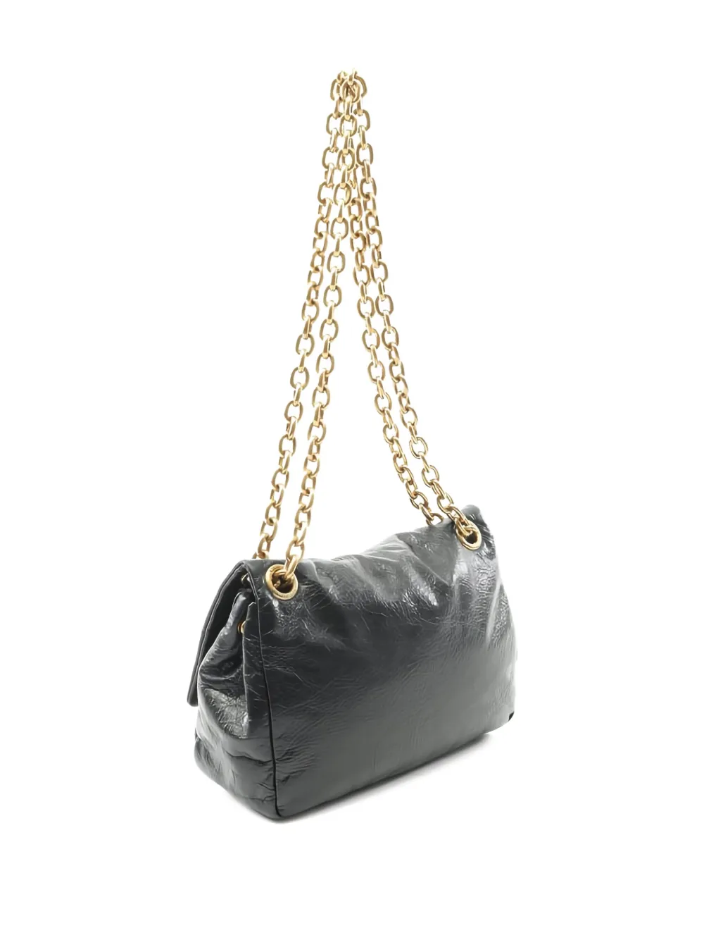 Pre-owned Balenciaga Mini Monaco Shoulder Bag In Gold