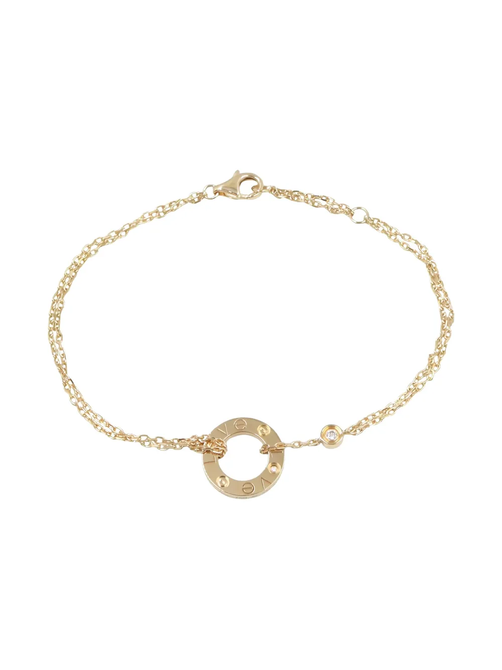 Cartier 10s 18K yellow gold diamons Love Circle bracelet - ゴールドトーン Cartier 10s 18K yellow gold diamons Love Circle bracelet - ゴールドトーン