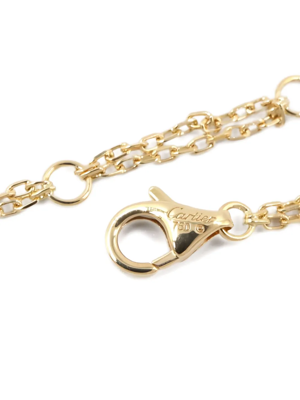 Pre-owned Cartier 10s 18k Yellow Gold Diamons Love Circle Bracelet