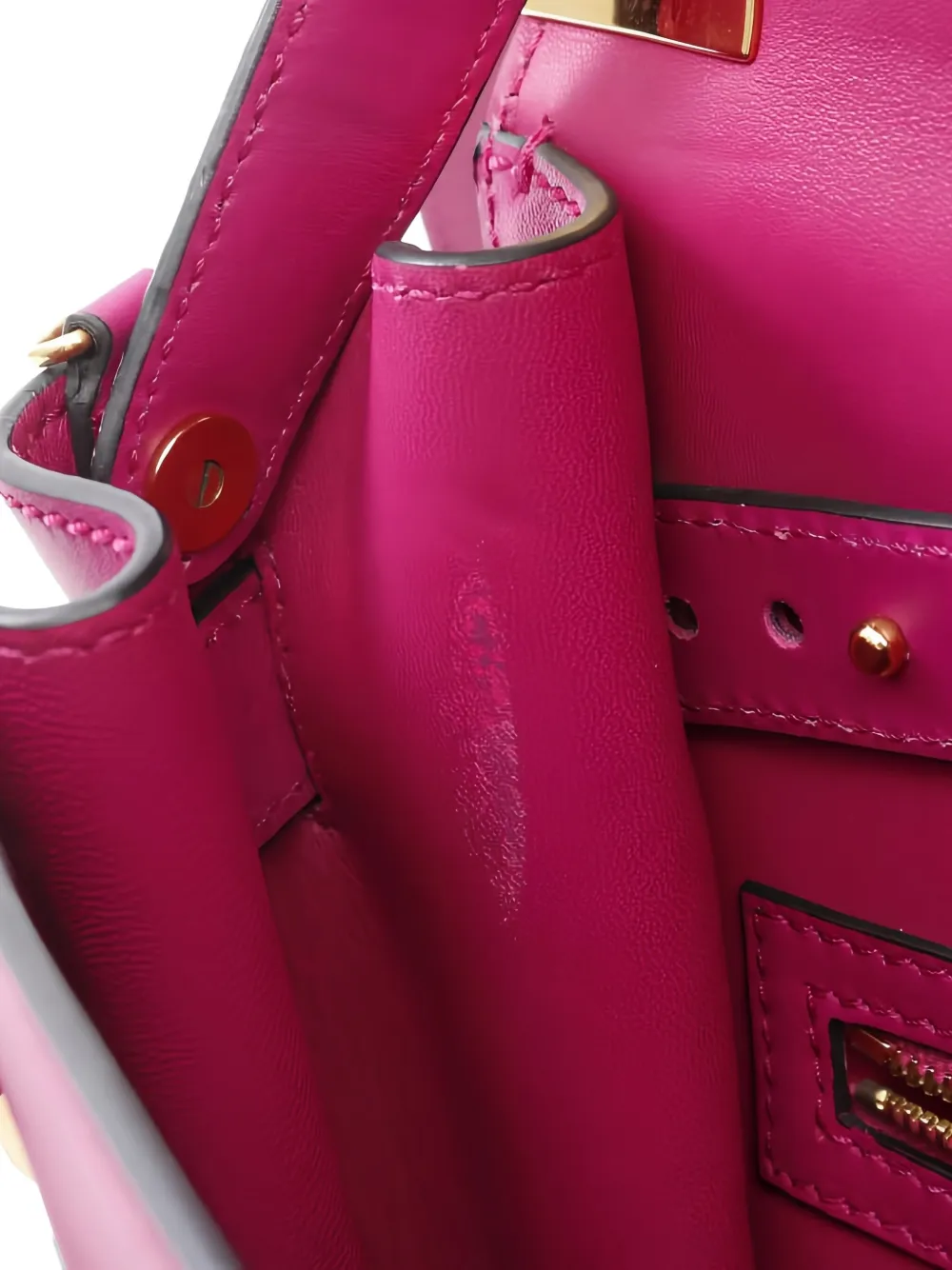 Pre-owned Valentino Garavani 00s Leather Tote Bag In Pink