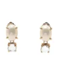 Christian Dior Pre-Owned 00s pearl crystal-embellished earrings - Gold
