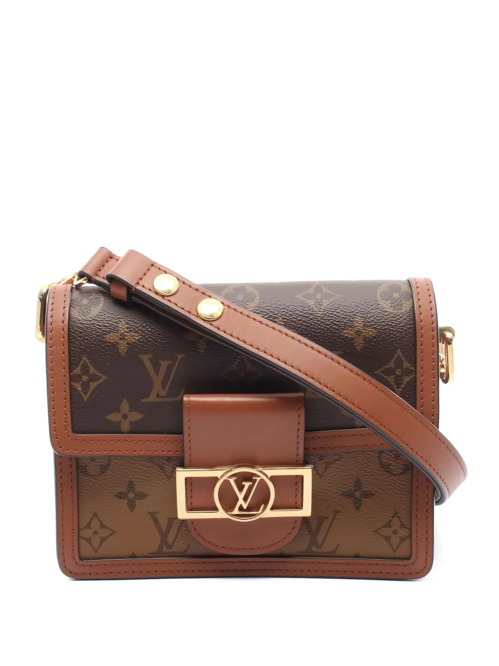 Louis Vuitton Pre-Owned mini Dauphine shoulder bag - ブラウン Louis Vuitton Pre-Owned mini Dauphine shoulder bag - ブラウン