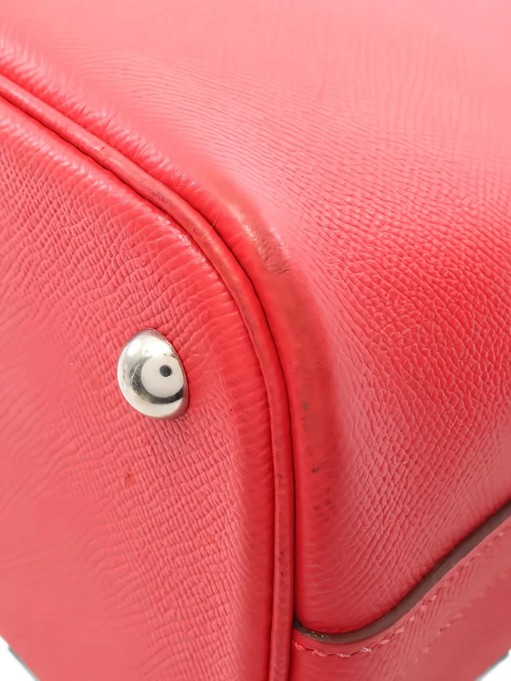 Pre-owned Hermes Bolide 31 Tote Bag In Red