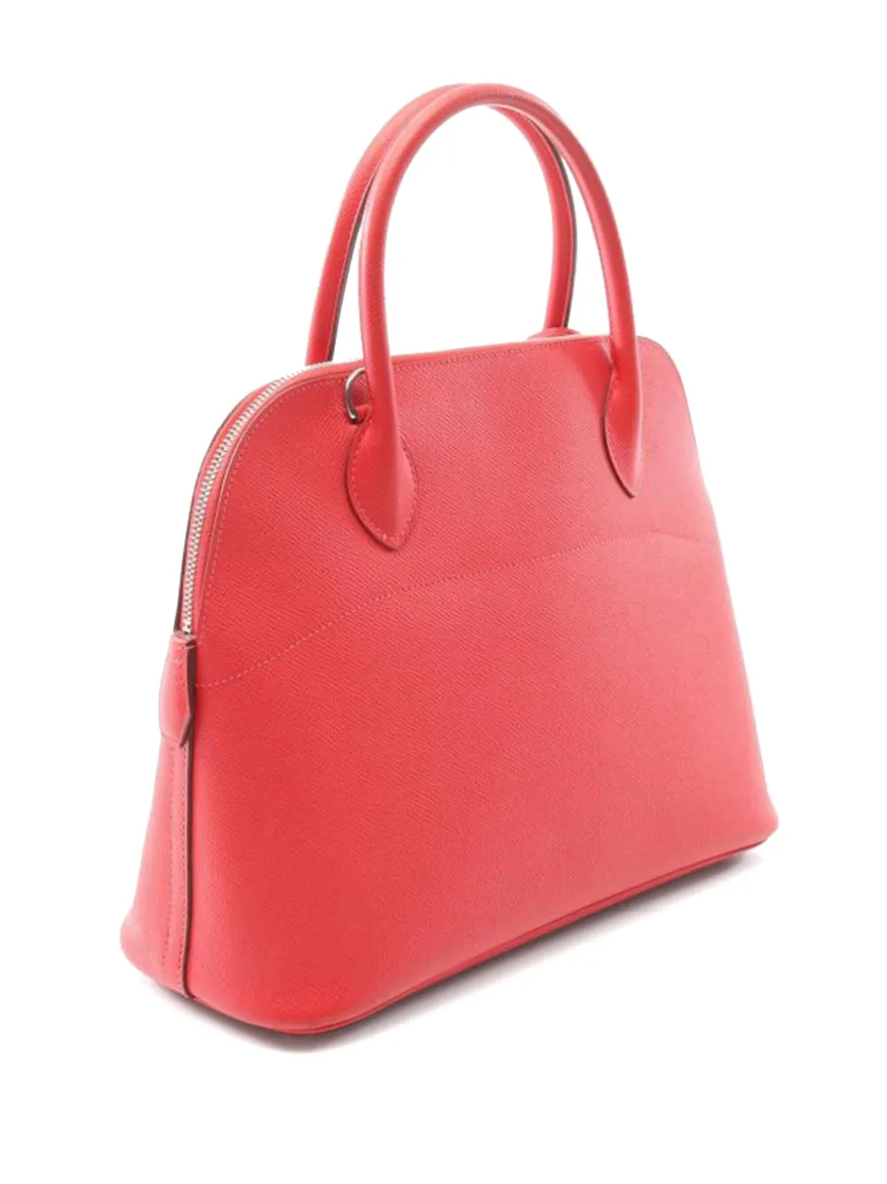 Pre-owned Hermes Bolide 31 Tote Bag In Red