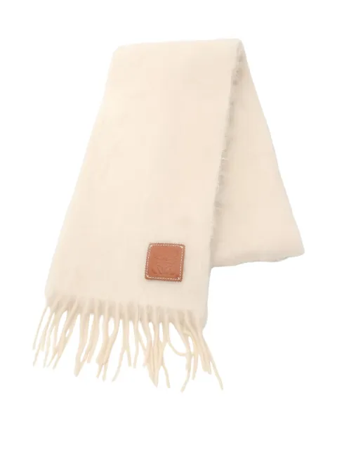 Loewe Pre-Owned 2010s anagram fringed scarf