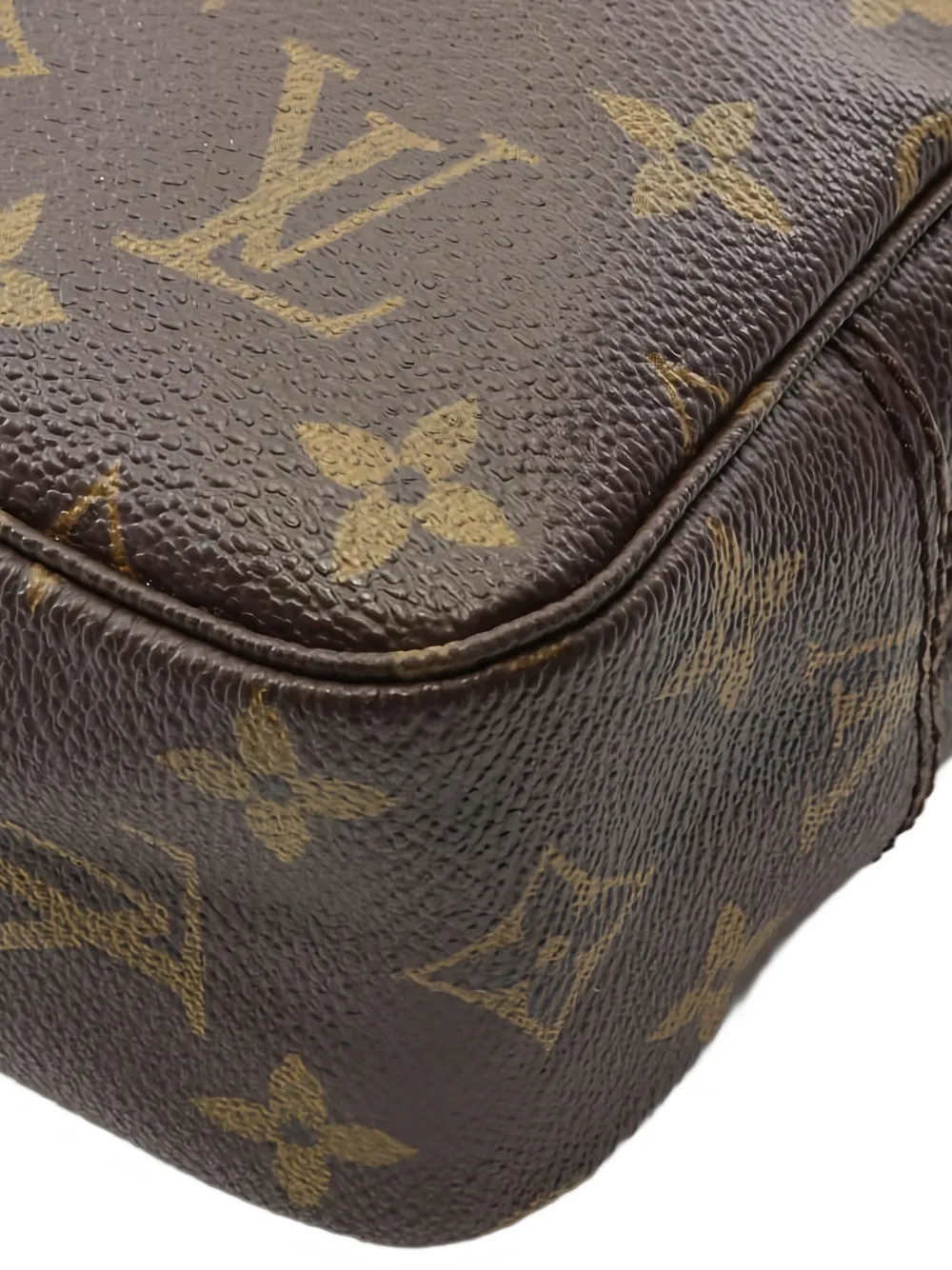 Pre-owned Louis Vuitton Trousse Toilette 23 Cosmetic Pouch In Brown