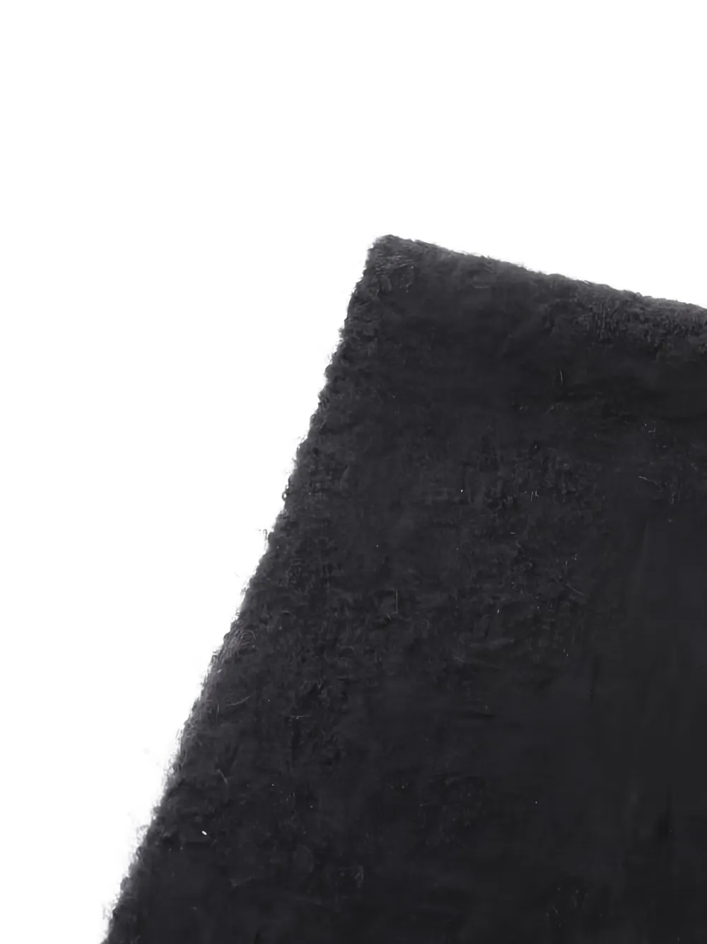 Pre-owned Chanel Coco Mark Cashmere Blend Scarf In Black