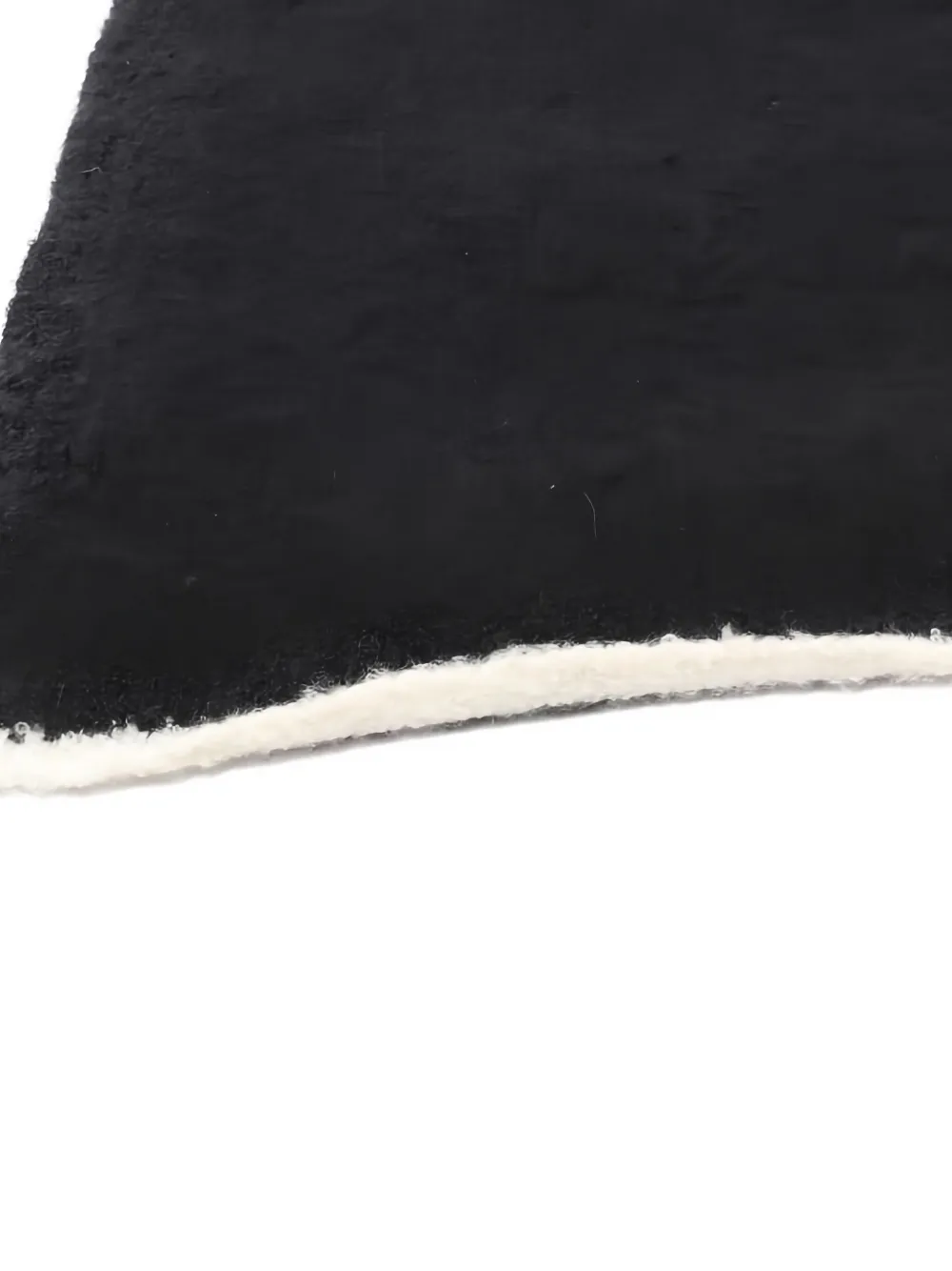 Pre-owned Chanel Coco Mark Cashmere Blend Scarf In Black