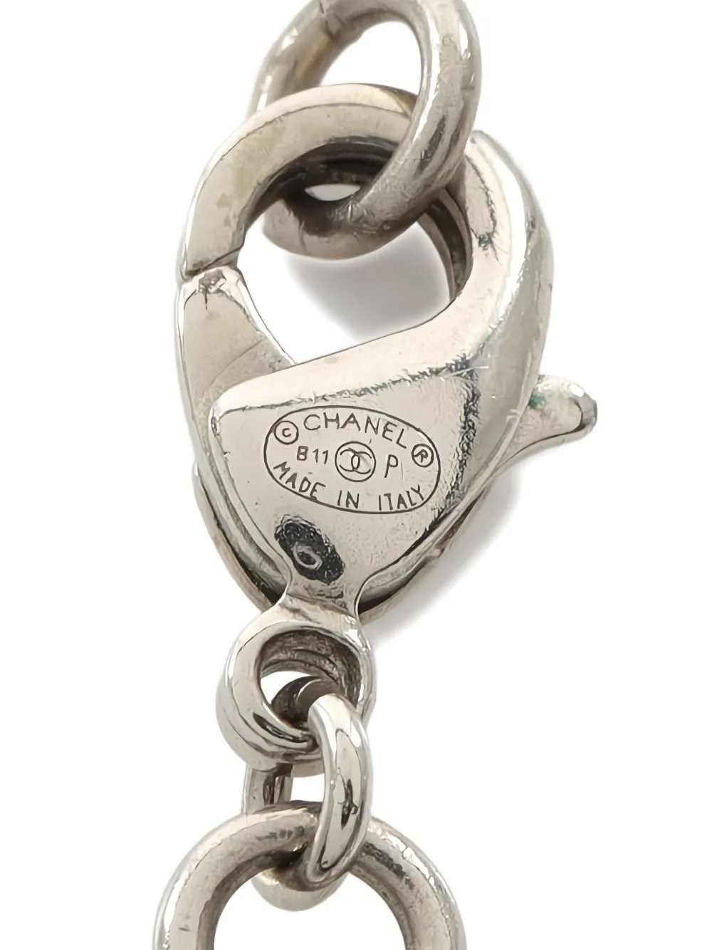 Pre-owned Chanel Coco Mark Necklace In Gold