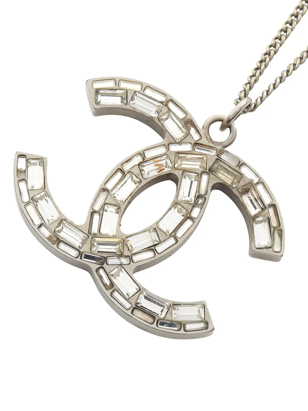 Pre-owned Chanel Coco Mark Necklace In Gold