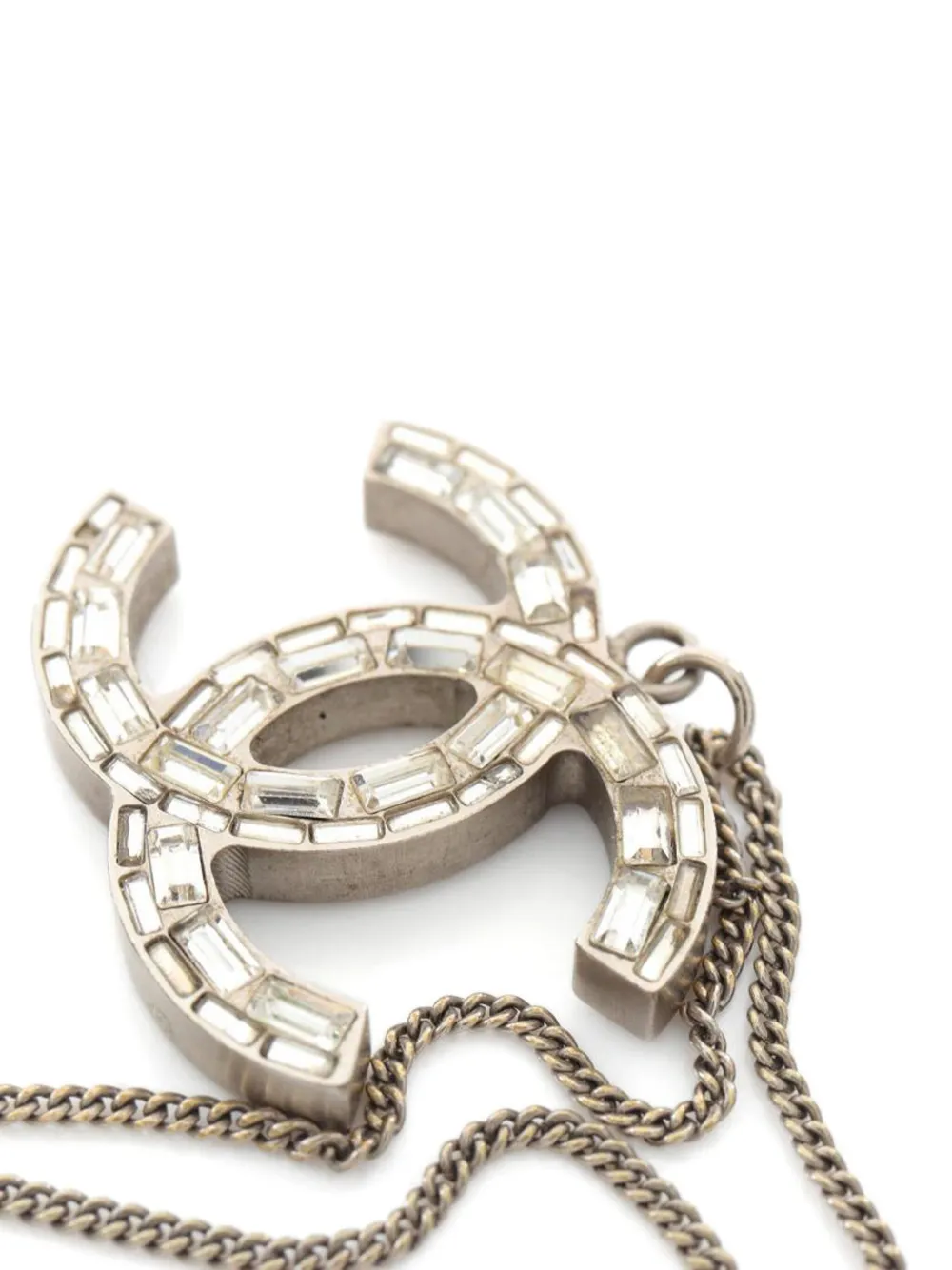 Pre-owned Chanel Coco Mark Necklace In Gold