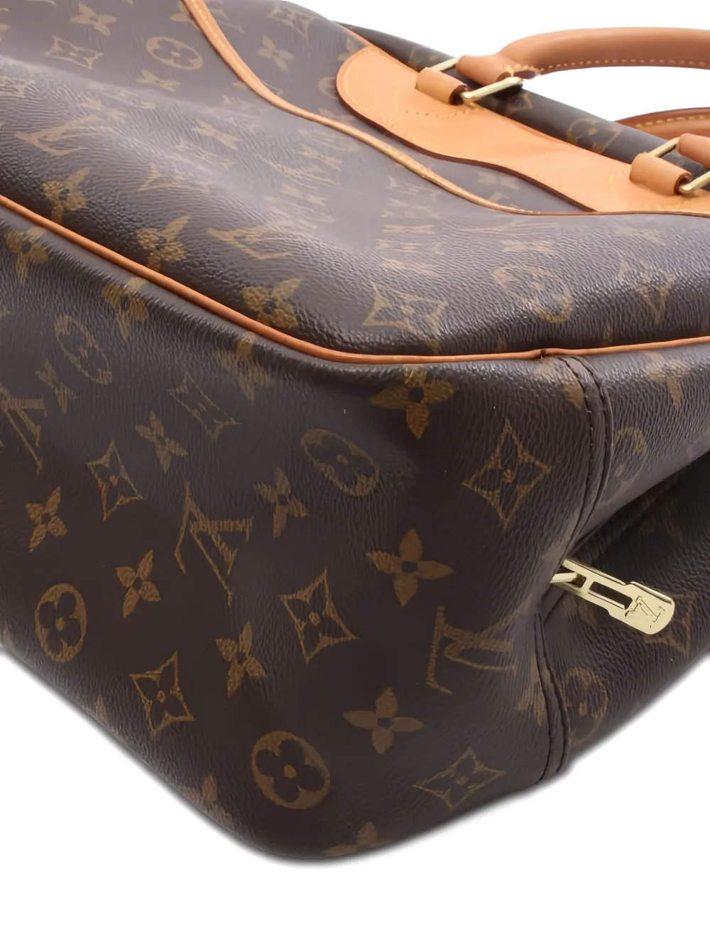 Pre-owned Louis Vuitton 2000 Monogram Canvas Bowling Deauville Handbag In Brown