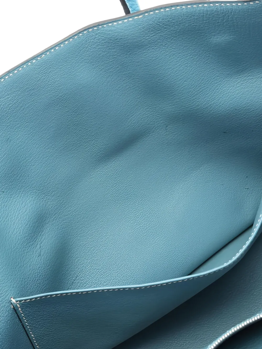 Pre-owned Hermes 2009 Birkin 35 Tote Bag In Blue