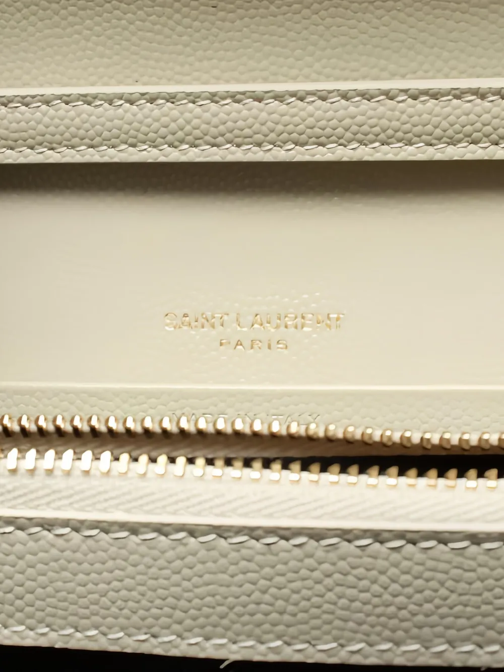 Pre-owned Saint Laurent Cassandre Wallet In White