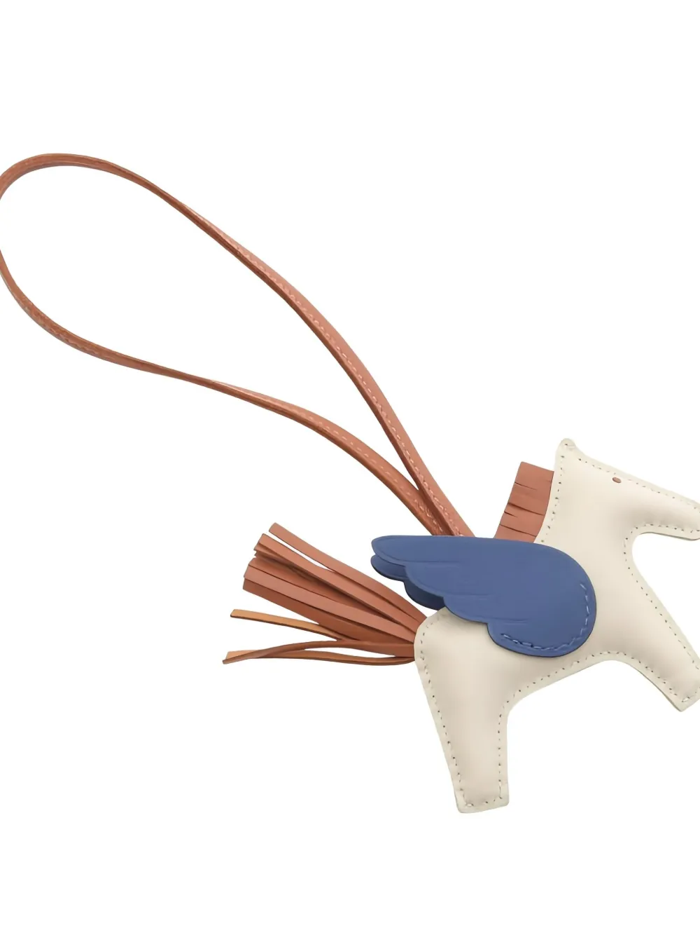 HERMES Pre-owned Pegasus Bag Charm In Neutral