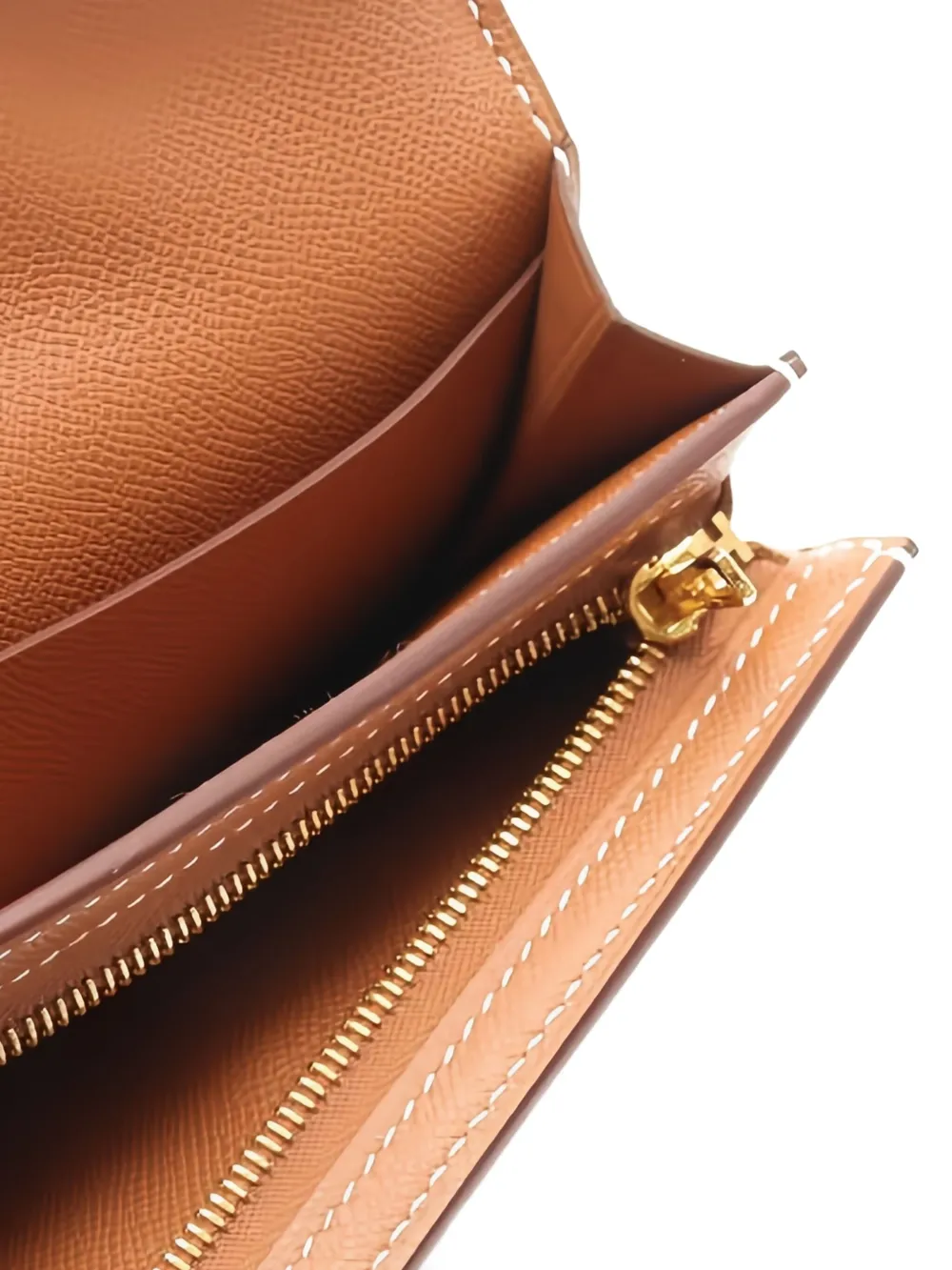 Pre-owned Hermes Kelly Coin Purse In Brown
