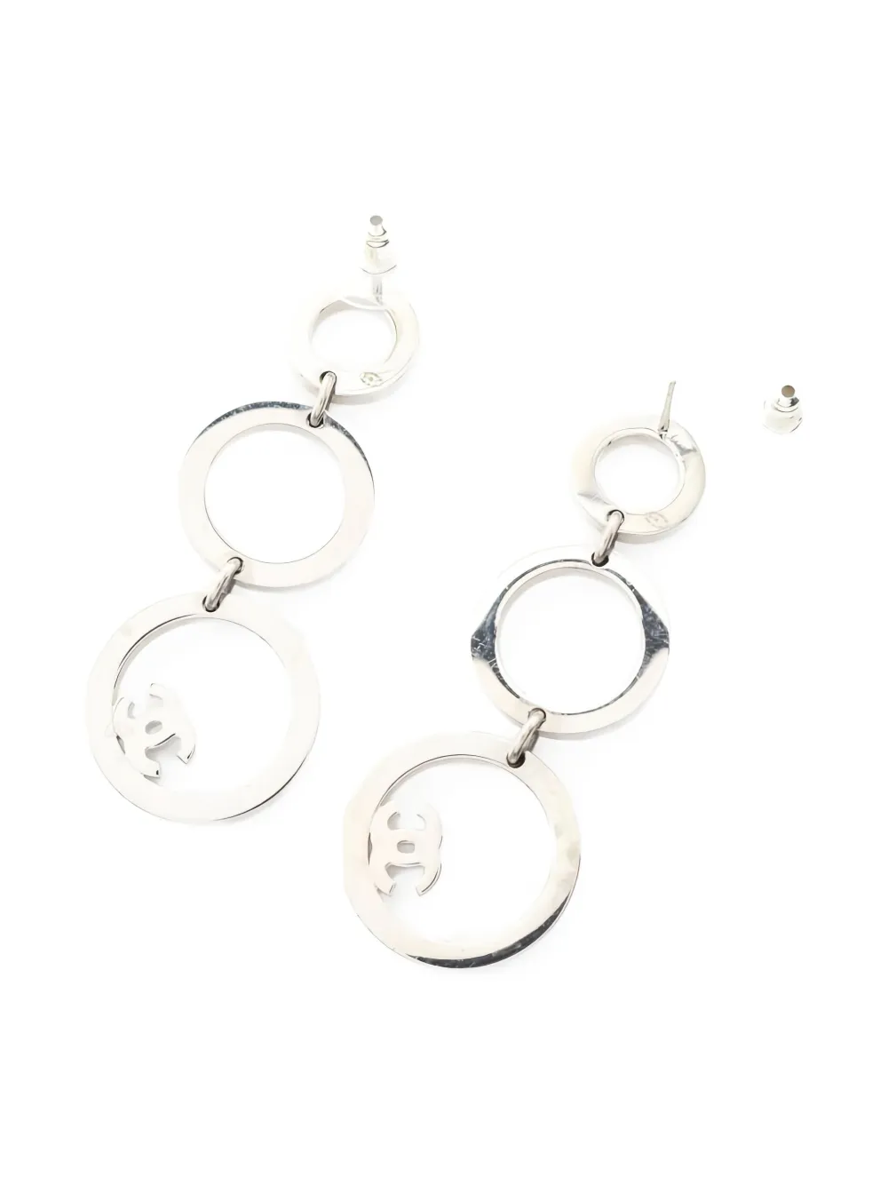 CHANEL Pre-Owned rhinestone-embellished drop earrings | Image 2