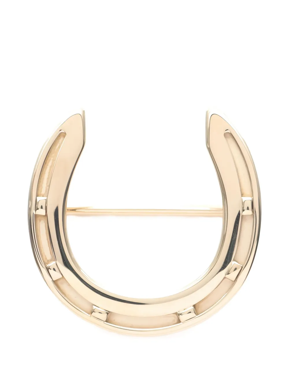 Hermès Pre-Owned Fait au Cheval スカーフ リング - ゴールドトーン Hermès Pre-Owned Fait au Cheval スカーフ リング - ゴールドトーン