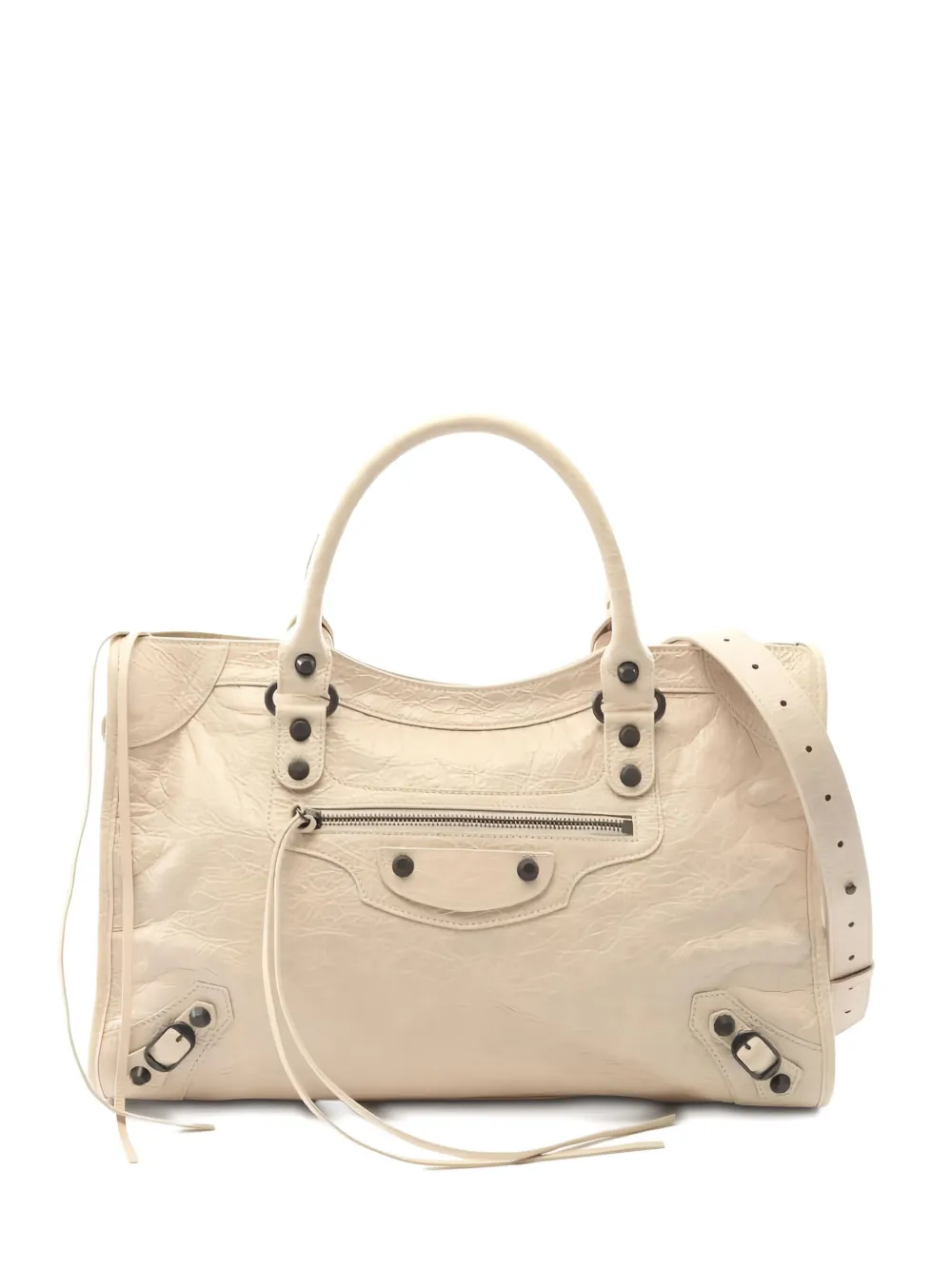 Balenciaga Pre-Owned medium City leather handbag - ニュートラル Balenciaga Pre-Owned medium City leather handbag - ニュートラル