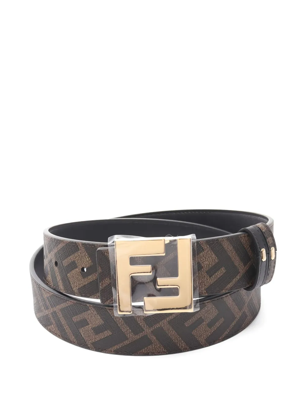 Fendi Pre-Owned ceinture en cuir à motif FF | marron | Image 1