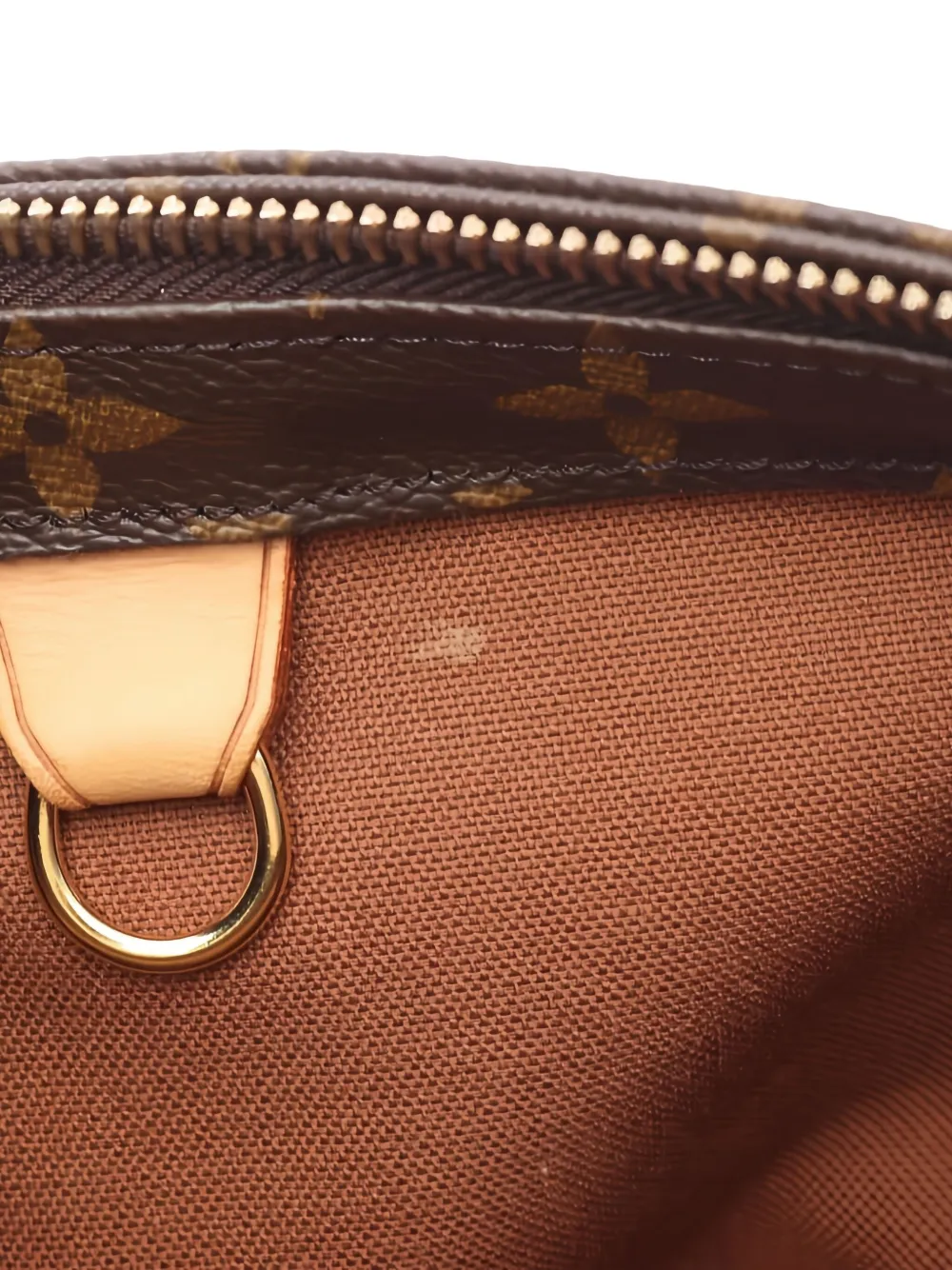 Pre-owned Louis Vuitton 2005 Monogram Cabas Piano Shoulder Bag In Brown