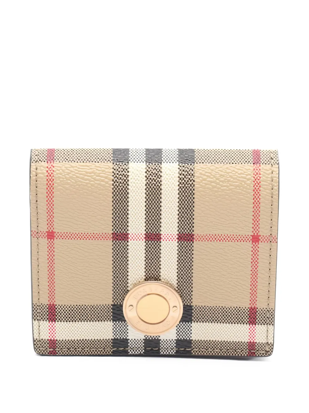 Burberry Pre-Owned check bi-fold wallet - ニュートラル Burberry Pre-Owned check bi-fold wallet - ニュートラル
