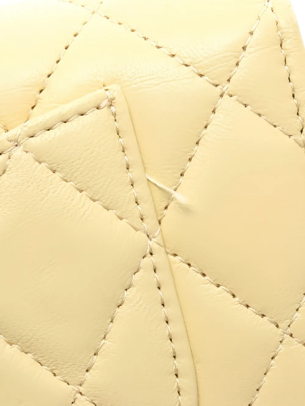 Pre-owned Chanel Matelassé Wallet In Yellow