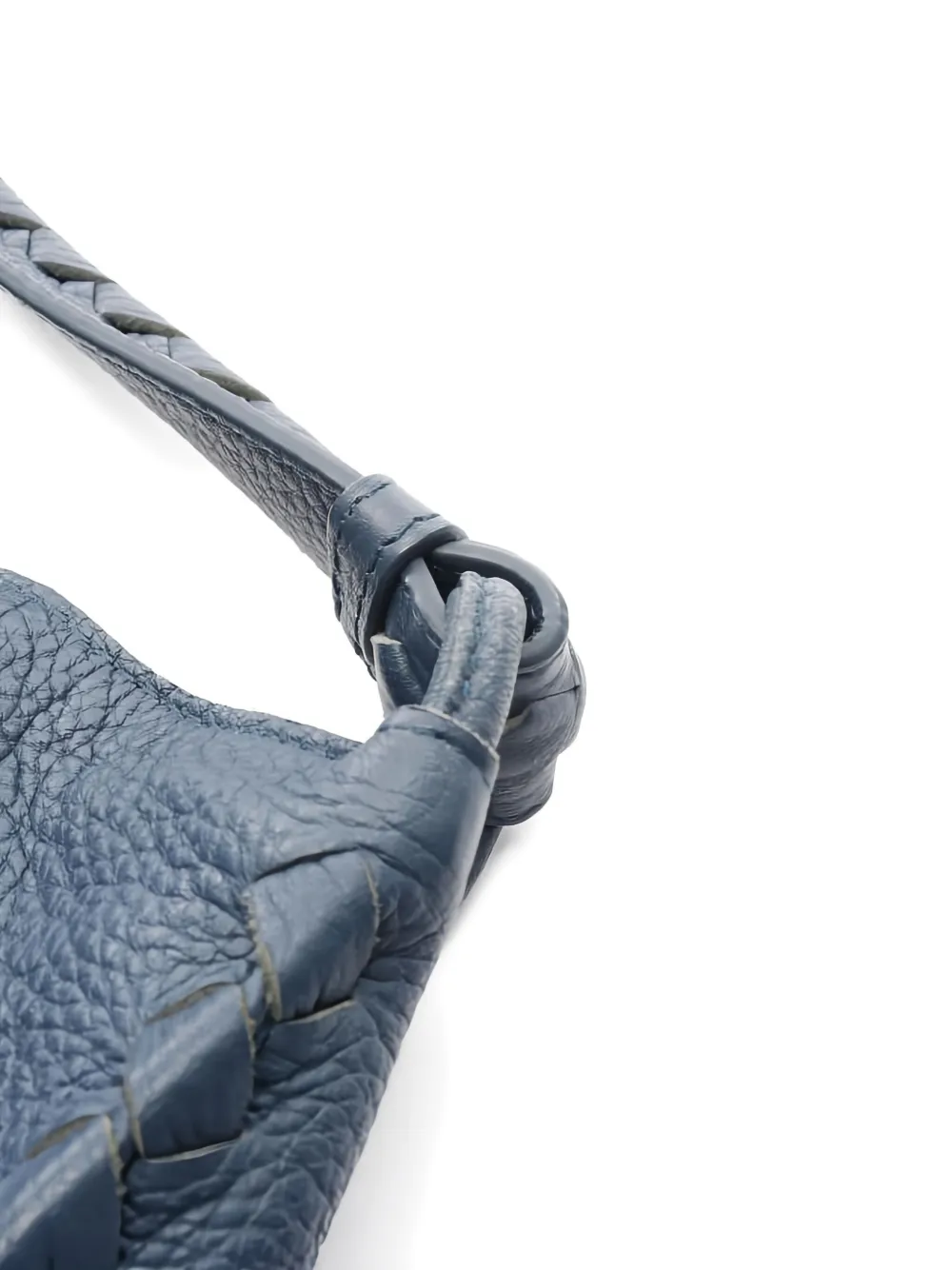 Pre-owned Bottega Veneta Intreciatto Shoulder Bag In Blue