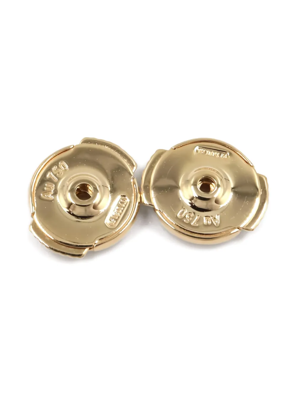 Pre-owned Van Cleef & Arpels 18k Yellow Gold Sweet Alhambra Mother Of Pearl Earrings In White