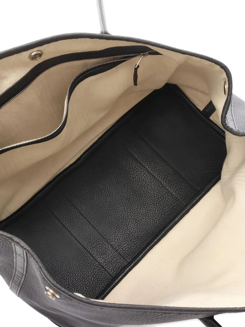 Pre-owned Hermes 2007 Garden Party Pm Tote Bag In Black