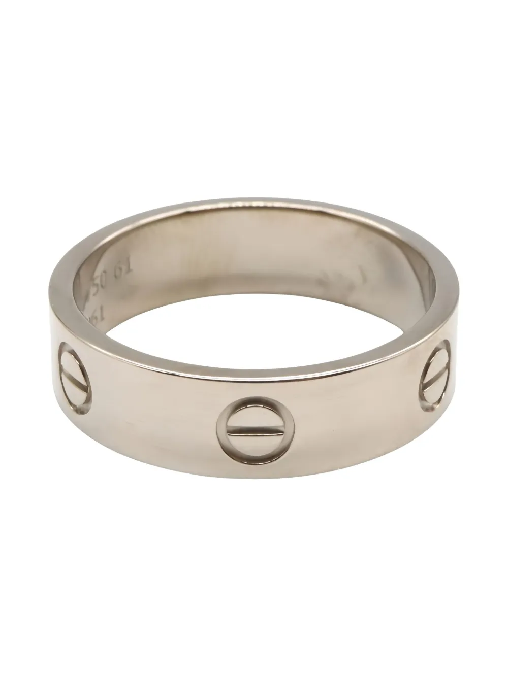 Cartier 18K white gold Love ring - シルバートーン Cartier 18K white gold Love ring - シルバートーン