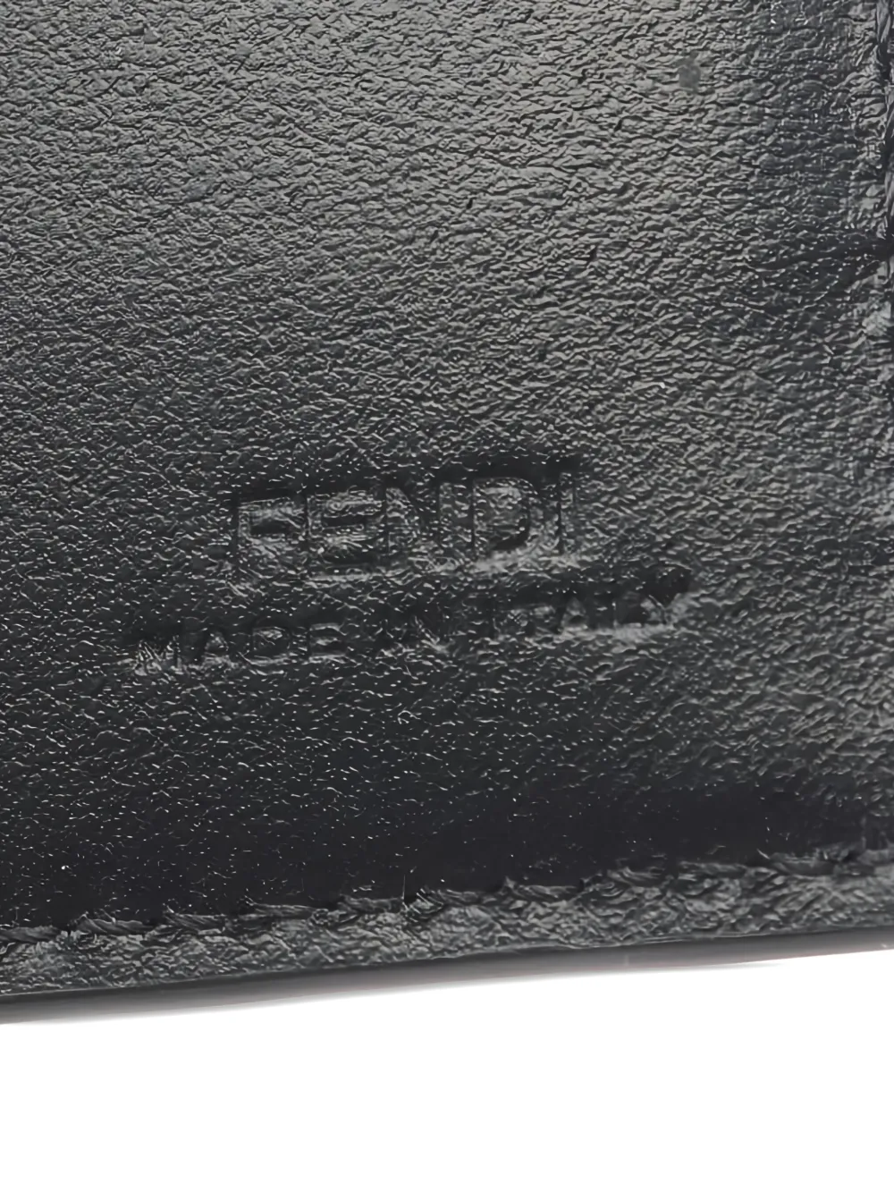 Pre-owned Fendi Monogram-pattern Wallet In Black