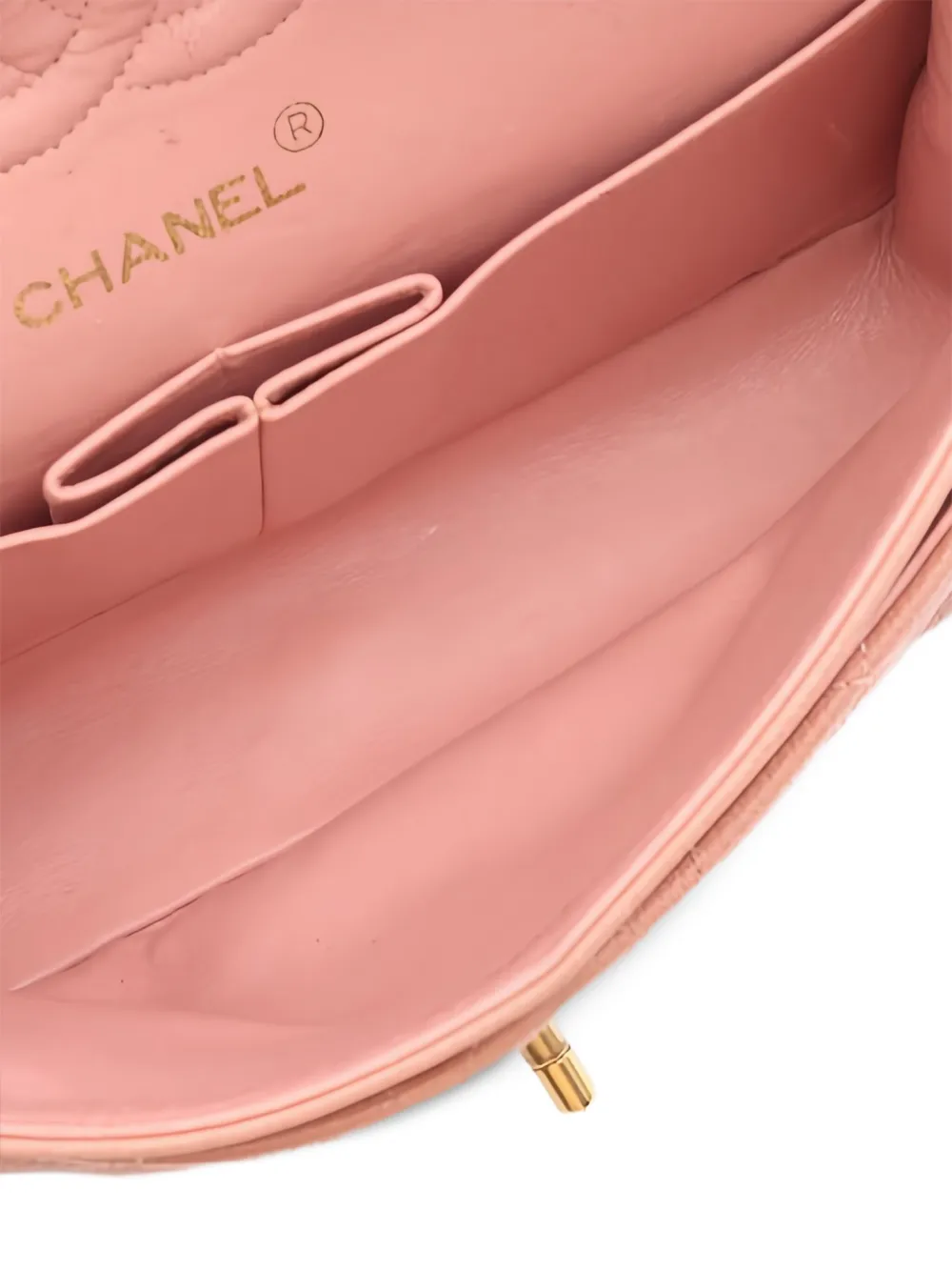 Pre-owned Chanel Double Flap Shoulder Bag In Pink