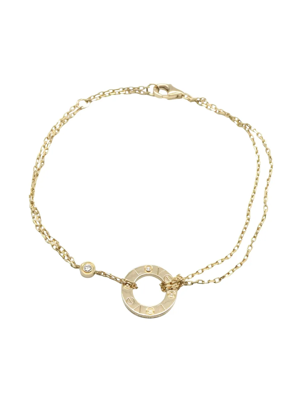 Cartier 18K yellow gold Love Circle diamond bracelet - ゴールドトーン Cartier 18K yellow gold Love Circle diamond bracelet - ゴールドトーン