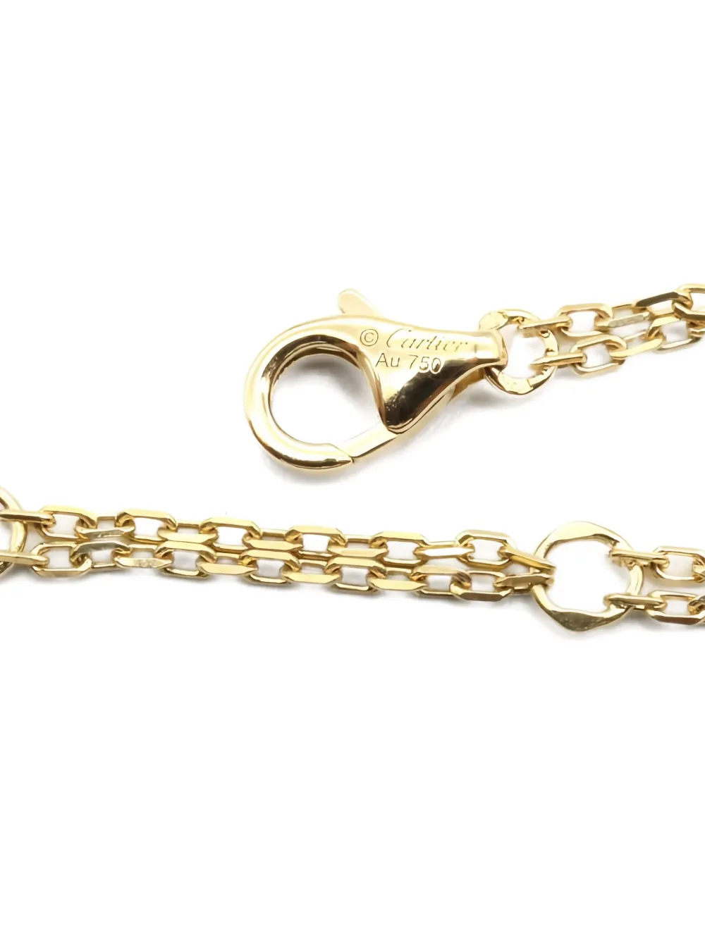 Pre-owned Cartier 18k Yellow Gold Love Circle Diamond Bracelet