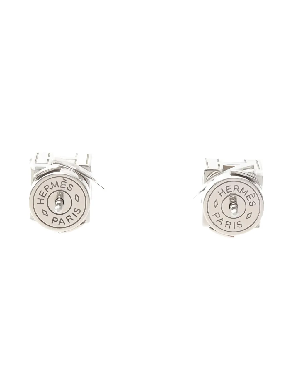 Hermès Pre-Owned 2010s H-cube Cage d'H earrings | Image 2