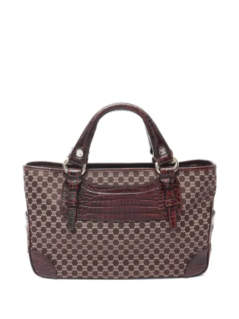 Celine Pre-Owned sac à main Macadam à effet peau de crocodile