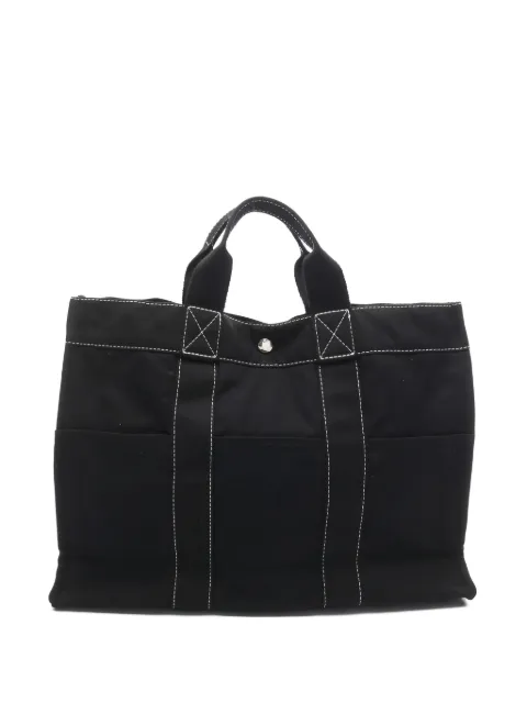 Hermès Pre-Owned 2010s Sac Deauville MM canvas tote bag