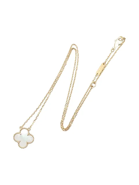 Van Cleef & Arpels Pre-Owned 18K yellow gold Alhambra necklace