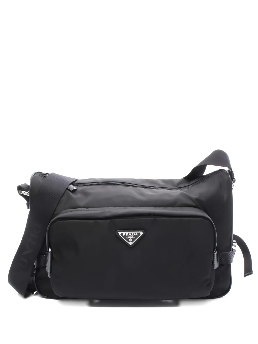 Prada Pre-Owned large Re-Nylon shoulder bag - ブラック Prada Pre-Owned large Re-Nylon shoulder bag - ブラック